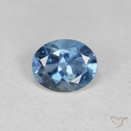 0.31ct طبيعي ازرق غامق زبرجد أو أكوامارين, بيضوي, قليلا جدا