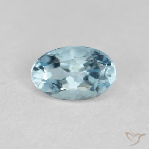 0.21ct طبيعي ازرق مخضر زبرجد أو أكوامارين, بيضوي, VVS