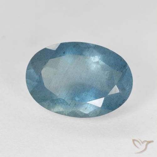 5.55ct فيروز أكوامارين, بيضاوي, VS-SI