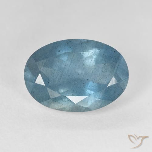أكوامارين طبيعي بلون Light Bluish Turquoise، وزن ‎5.55‎ قيراط، شكل بيضاوى، مقاس ‎14x9.8‎ مم