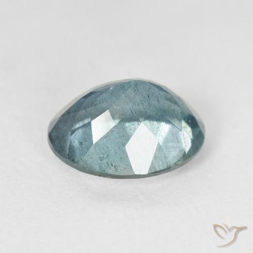 زبرجد أو أكوامارين Light Bluish Turquoise طبيعي، بيضوي، 2.51 قيراط، VS-SI