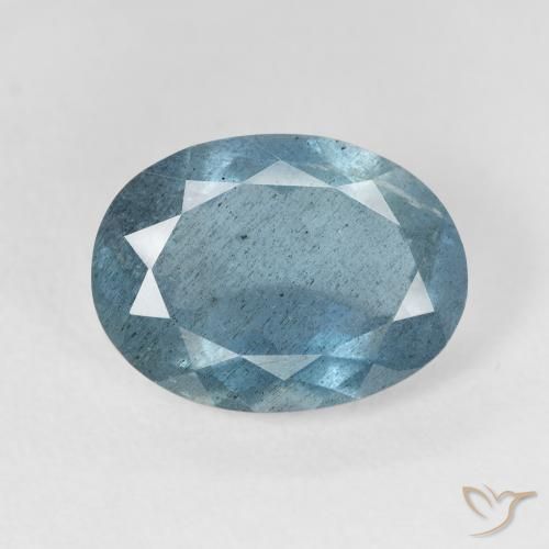 5.15ct طبيعي أخضر أزرق فاتح زبرجد أو أكوامارين, بيضوي, VS-SI
