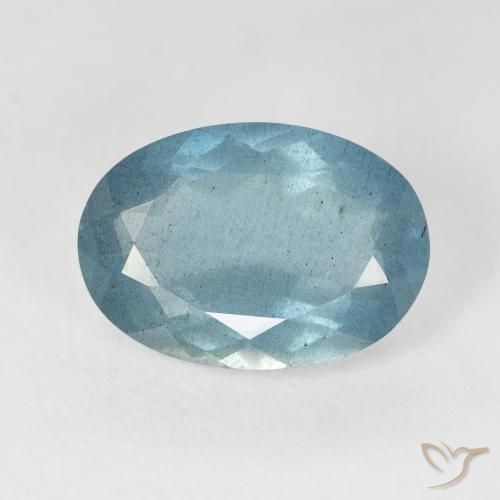 5.24ct طبيعي أزرق مخضر فاتح زبرجد أو أكوامارين, بيضوي, VS-SI