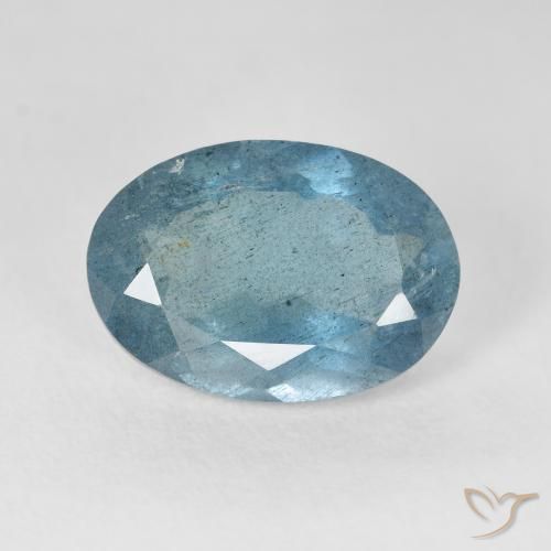 5.63ct طبيعي أزرق فاتح زبرجد أو أكوامارين, بيضوي, VS-SI
