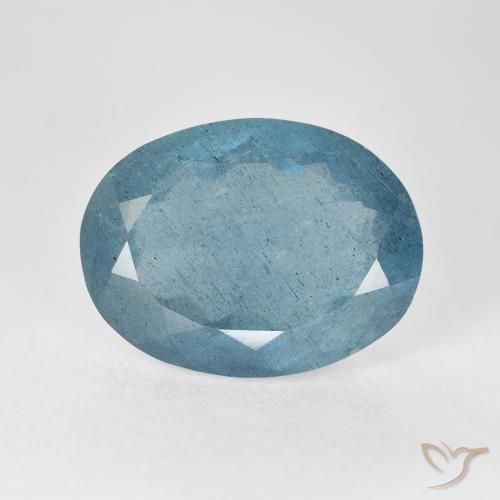 9.08ct طبيعي أزرق فاتح زبرجد أو أكوامارين, بيضوي, VS-SI