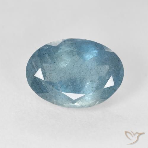 5.28ct طبيعي أزرق فاتح زبرجد أو أكوامارين, بيضوي, VS-SI