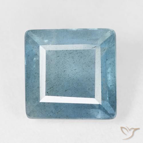 4.81ct طبيعي Light Bluish Turquoise زبرجد أو أكوامارين, مربع, VS-SI