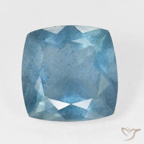6.26ct طبيعي أخضر مزرق زبرجد أو أكوامارين, وسادة, VS-SI