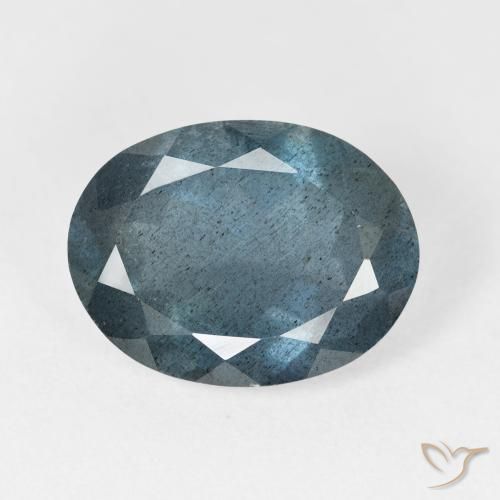 6.07ct أزرق أكوامارين, بيضاوي, نصف شفاف