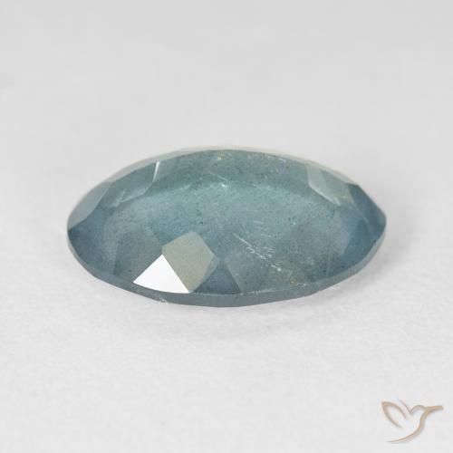زبرجد أو أكوامارين Light Bluish Turquoise طبيعي، بيضوي، 6.36 قيراط، VS-SI