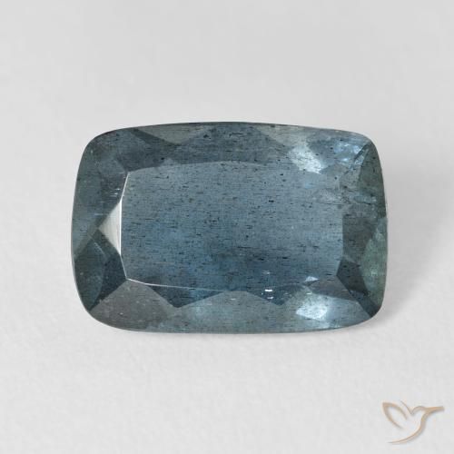 4.67ct أزرق أكوامارين, وسادة, نصف شفاف