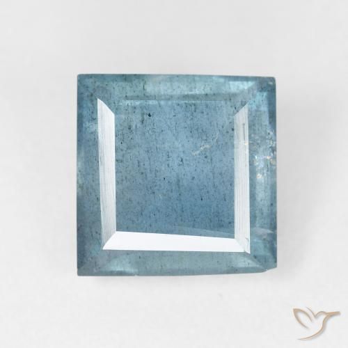 4.70ct طبيعي أزرق فاتح زبرجد أو أكوامارين, مربع, VS-SI