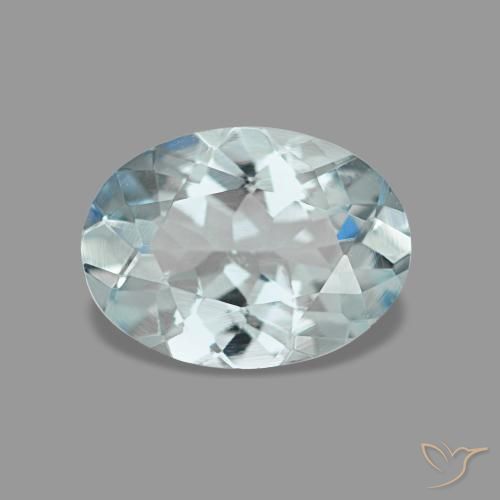 0.96ct فيروز أكوامارين, بيضاوي, VVS