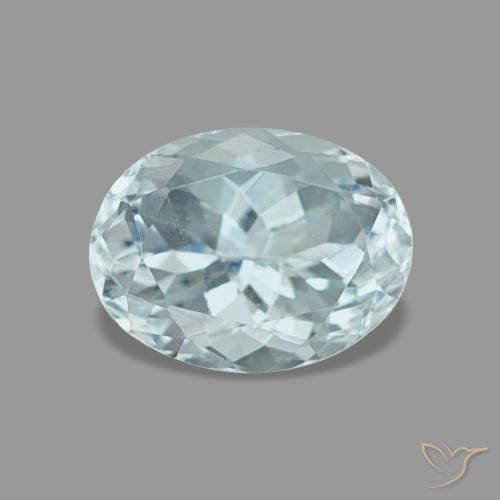 1.24ct فيروز أكوامارين, بيضاوي, VVS