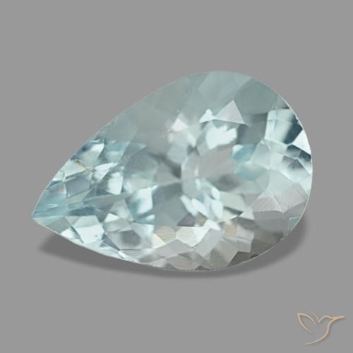 1.64ct أزرق أكوامارين, شكل الكمثرى, VVS