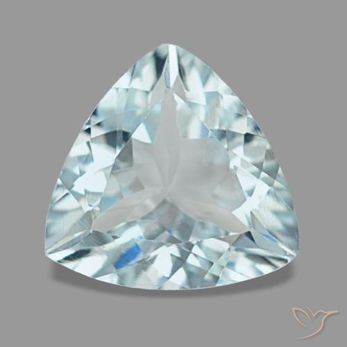 1.74ct أزرق أكوامارين, تريليون, قليلا جدا