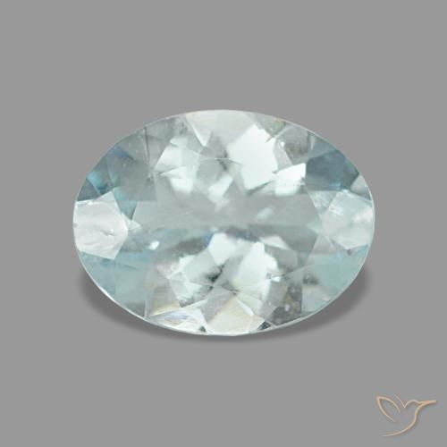 0.97ct أزرق أكوامارين, بيضاوي, قليلا جدا