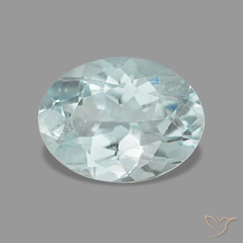 1.13ct أزرق أكوامارين, بيضاوي, قليلا جدا
