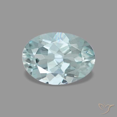 0.66ct أزرق أكوامارين, بيضاوي, VVS