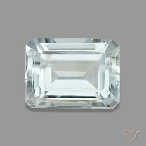 1.67ct أزرق أكوامارين, قص الزمرد, قليلا جدا