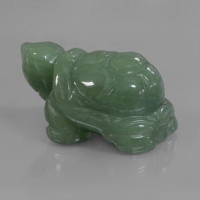 افينتورين أخضر طبيعي، شكل خيالي، 306.71 قيراط، غير شفاف