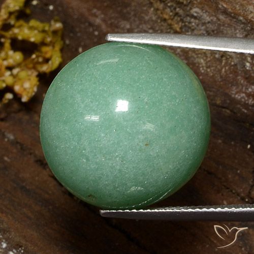25.73ct طبيعي أخضر متوسط افينتورين, دائري, غير شفاف, Photo A