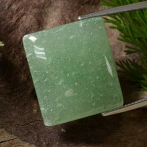 افينتورين أخضر طبيعي، باجيت، 23.41 قيراط، نصف شفاف