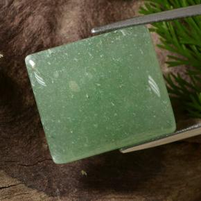 افينتورين أخضر طبيعي، باجيت، 23.41 قيراط، نصف شفاف