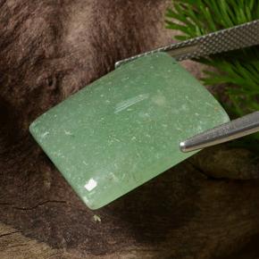 افينتورين أخضر طبيعي، باجيت، 23.41 قيراط، نصف شفاف