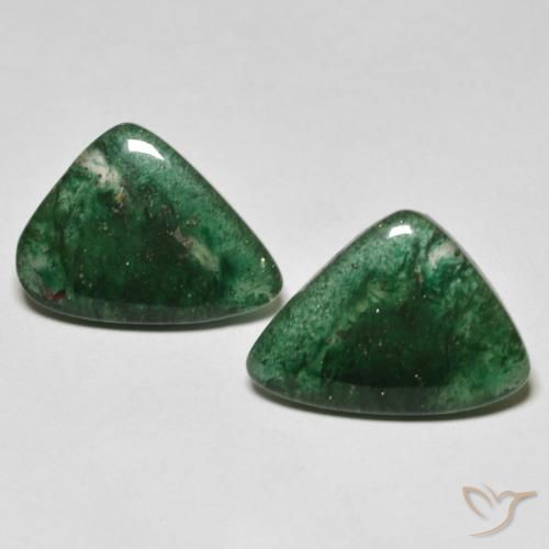 أحجار افينتورين اخضر زاهى طبيعية، شكل خيالي، نصف شفاف، وزنها 10.03 قيراط