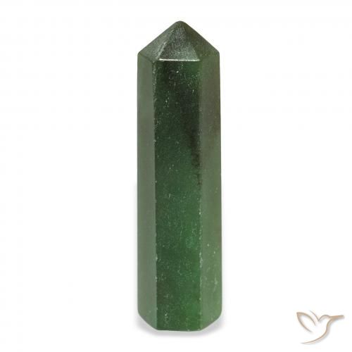 24.94ct طبيعي الأخضر الغامق افينتورين, فانسى, غير شفاف