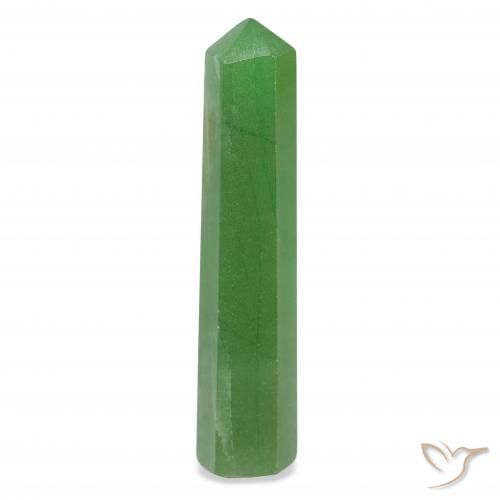 27.77ct طبيعي أخضر متوسط افينتورين, فانسى, غير شفاف
