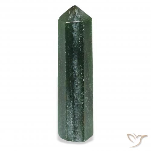 36.88ct طبيعي أخضر الغابات افينتورين, فانسى, غير شفاف