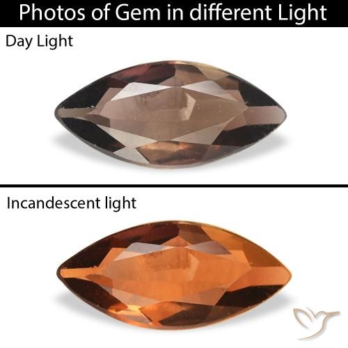 0.40ct طبيعي بنى متوسط الأكسينيت, ماركيز, SI