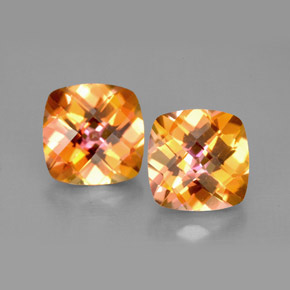 أحجار توباز أزوتيك قوس قزح فاخر طبيعية، قطع وسادة، VVS، وزنها  قيراط