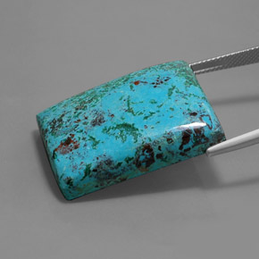 أزوريت متعدد الألوان الأزرق طبيعي، باجيت، 46.93 قيراط، غير شفاف