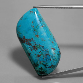 أزوريت متعدد الألوان الأزرق طبيعي، شكل خيالي، 32.39 قيراط، غير شفاف