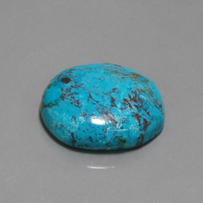 أزوريت متعدد الألوان الأزرق طبيعي، قصة بيضاوى، 19.59 قيراط، غير شفاف