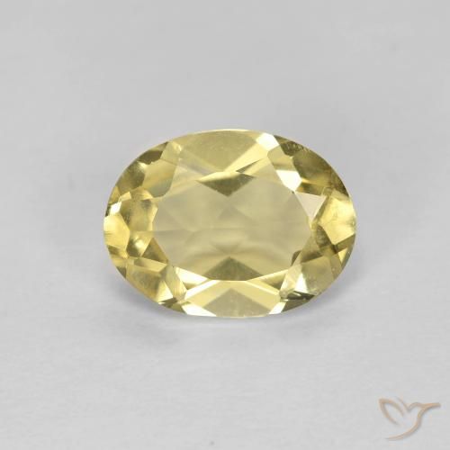 1.12ct طبيعي أصفر مسطردة بيريل, بيضوي, VVS-VS