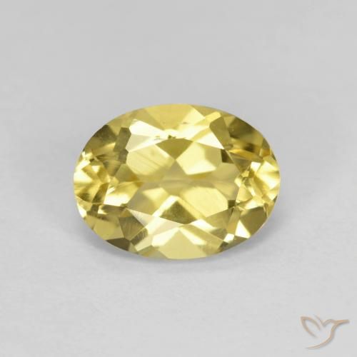 1.33ct طبيعي أصفر ديجون بيريل, بيضوي, VVS-VS