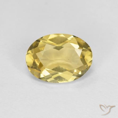 1.22ct طبيعي أصفر ديجون بيريل, بيضوي, VVS-VS