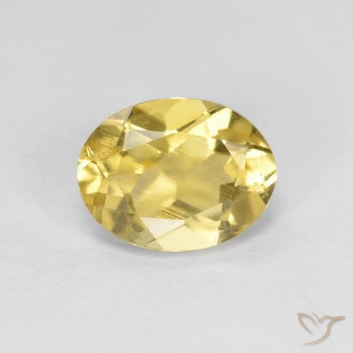 1.29ct طبيعي أصفر توسكانا بيريل, بيضوي, VVS-VS