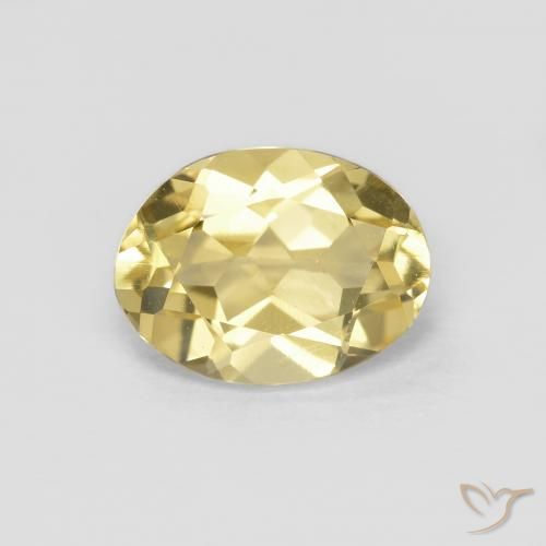 1.31ct طبيعي أصفر ديجون بيريل, بيضوي, VVS-VS