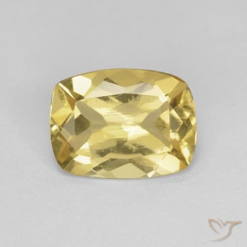 1.69ct طبيعي ذهبى فاتح بيريل, وسادة, قليلا جدا