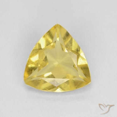 1.30ct طبيعي أصفر فاتح بيريل, مثلثى, قليلا جدا