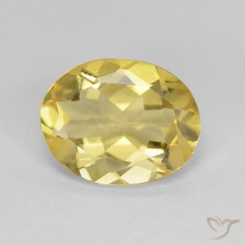2.84ct طبيعي أصفر دافئ بيريل, بيضوي, VVS-VS