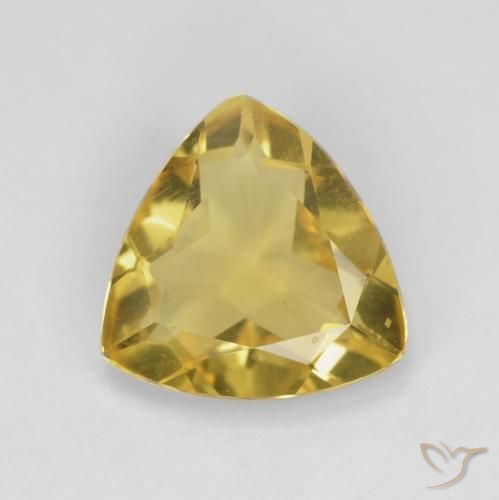 1.83ct طبيعي أصفر متوسط بيريل, مثلثى, VVS-VS