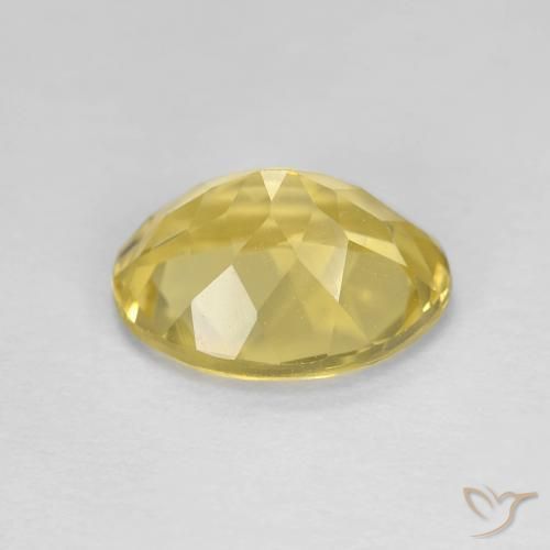 بيريل Medium Light-Yellow طبيعي، بيضوي، 3.00 قيراط، VVS