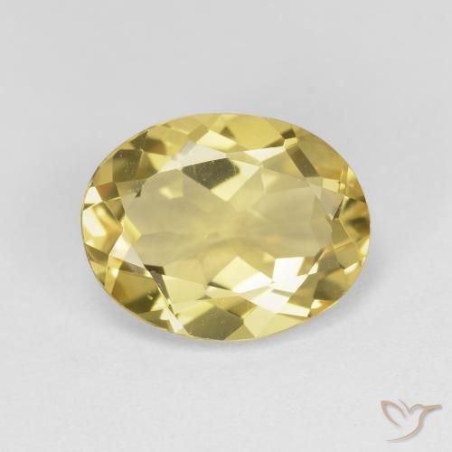 2.95ct طبيعي أصفر توسكانا بيريل, بيضوي, VVS