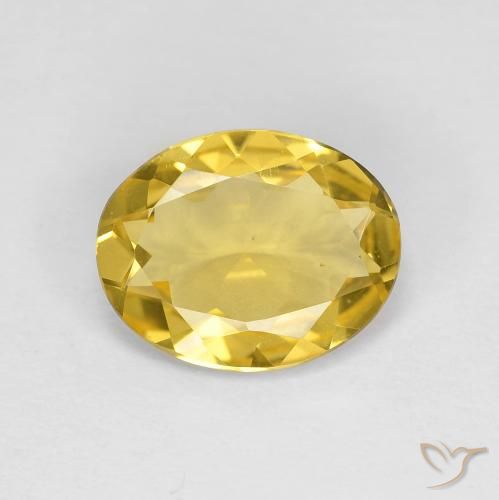 2.11ct طبيعي أصفر توسكانا بيريل, بيضوي, VVS-VS